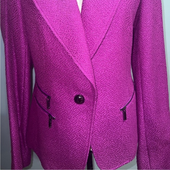 Annie Klein- Magenta blazer jacket - Picture 3 of 8